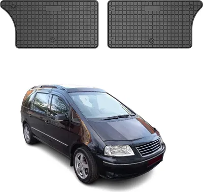 Obrázok produktu pre 1995-2010 VW Sharan podlahové rohože TPE čierne 2 ks