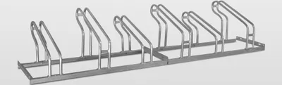 Produktbild von POV® Fahrradständer TOP,1-seitige Radeinstellung, verschraubt, 6 Einstellplätze