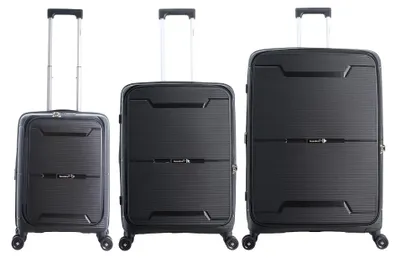 Produktbild von Saxoline Blue Kofferset Boho - Trolley - Black - Set aus Polypropylen-Material Black One Size