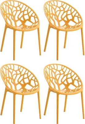 Produktbild von 4er Set Stuhl Hope orange