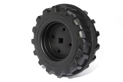 Produktbild von Rolly Toys Hinterrad 395 x 150  - Achsdurchmesser 12 mm , Vierkantmitnehmer für Rolly X-Trac