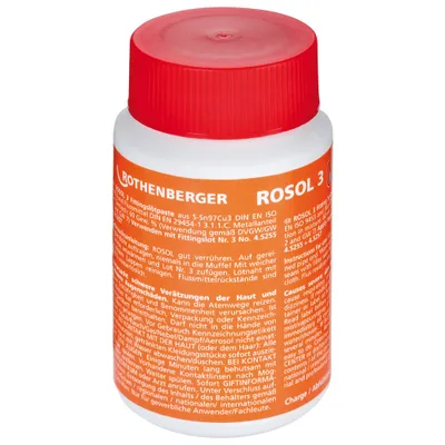 Produktbild von Rothenberger Weichlötpaste Rosol 3 250g Flasche 4.5225 (Flussmittel Lötpaste)