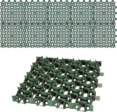 Produktbild von 10x Rasengitter Paddockplatte 50x50 cm Reitplatzmatten Rasenmatten Rasenwaben Kiesgitter