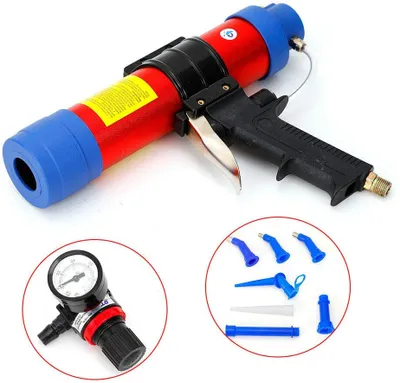Zdjęcie produktu dla Pistolet do nabojów sprężonego powietrza 310 ml Pistolet do nabojów Pneumatyczny dozownik nabojów Strzykawka silikonowa do montażu na szkle, uszczelniania