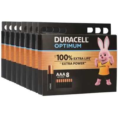 Obrázok produktu pre 64x Duracell MN2400 AAA Micro Batterie Optimum (8x 8er Blister)