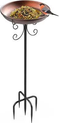 Productafbeelding van Vogelbad 30 x 90 cm, metaal, brons, voor tuin