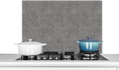 Produktbild von KitchenYeah®  Spritzschutz Küche - Küchenrückwand - Wandschutz für Herd und Spüle - Beton - Textur - Muster 80x55 - Alu-Dibond (Alternative zum Spritzschutz aus Glas) - Hitzebeständig - Herdspritzschu