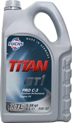 Produktbild von 5 Liter FUCHS 5W-30 TITAN GT1 PRO C-3 BMW Longlife-04 MB 229.51 Porsche C30 VW 504 00 VW 507 00