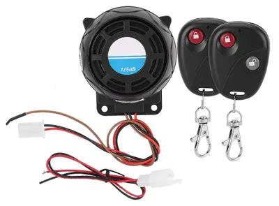 Image de 105–125 dB : télécommande pour moto, klaxon d'alarme, système antivol