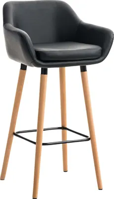 Immagine prodotto di Sgabello da bar - Sedia per bambini - Poltrona confortevole con cuscino in Pelle finta e velcro