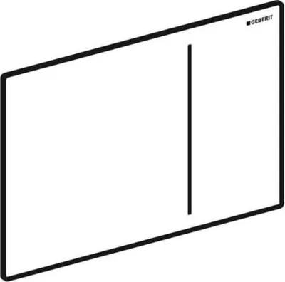 Produktbild von Geberit Betätigungsplatte Sigma 70 (Farbe Glas schwarz, für 2-Mengen-Spülungen)