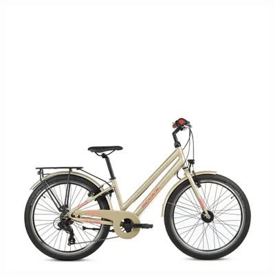 Produktbild von 24 Zoll Kinderfahrrad, 7-Gang, Mädchenfahrrad, S’COOL chiX pro, ab 7–11 Jahre, 130–150 cm, Beige
