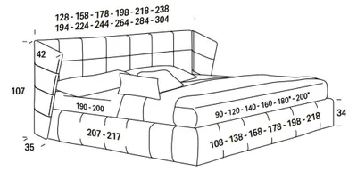 Produktbild von Luxus Design Bett Betten 160 x 200cm Dubai Doppel Hotel Holz Schlafzimmer Bett