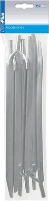 Zdjęcie produktu dla Kołek namiotowy 30 cm metalowy z haczykiem, 6 sztuk w torebce foliowej