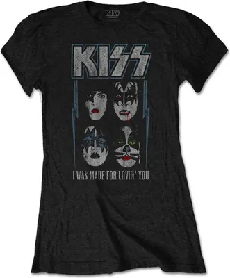 Produktbild von Kiss Made For Lovin' You Black S Damen T-Shirt