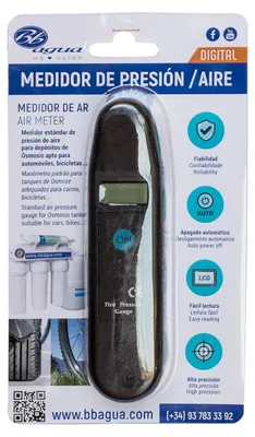 Image de Manomètre de pression de pneus de haute précision, pour vélos et voitures, compact et facile à utiliser