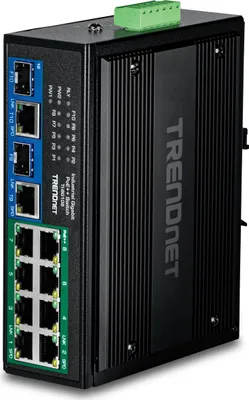 Obrázok produktu pre Trendnet TI-BG108, Gigabit Ethernet (10/100/1000), Plne duplexný režim, Podpora napájania cez Ethernet (PoE), Montovateľné na stenu