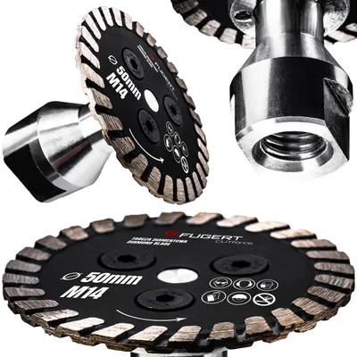 Zdjęcie produktu dla Tarcza Diamentowa 50 Mm Do Cięcia Gresu Płytek Ceramiki Glazury M14 Fugert Fug-0190