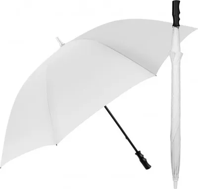 Image de Parapluie de golf XL - ouverture manuelle - Ø 132 cm - blanc