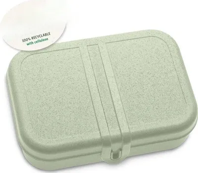 Productafbeelding van Groene lunchbox, 1 stuk, van kunststof, geschikt voor naar school