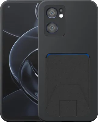 Obrázek produktu pro Vhodné pro Oppo Reno 7 5G Phone Case with Adjustable Leather Cardslot - Flexibilní zadní kryt Silikonové pouzdro TPU s nastavitelným koženým krytem - Black - Smartphonics