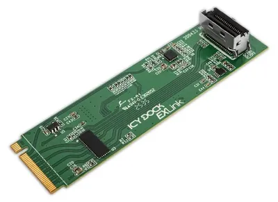 Productafbeelding van ICY Dock MB309A5 ICY DOCK M.2 NVMe PCle 5.0 SSD to 1x MCIO 4i Adapter with R