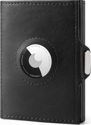Produktbild von Mini Geldbörse mit RFID-Schutz für Herren | Karten Portemonnaie mit Münzfach | Schwarz