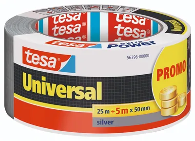 Immagine prodotto di tesa UNIVERSAL 56396-00000-00 Nastro adesivo in tessuto argento (L x L) 30 m x 50 mm 1 pz