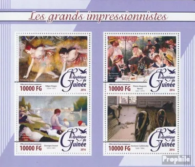 Produktbild von Briefmarken Guinea 2016 Mi 11721-11724 Kleinbogen (kompl. Ausgabe) postfrisch Impressionisten