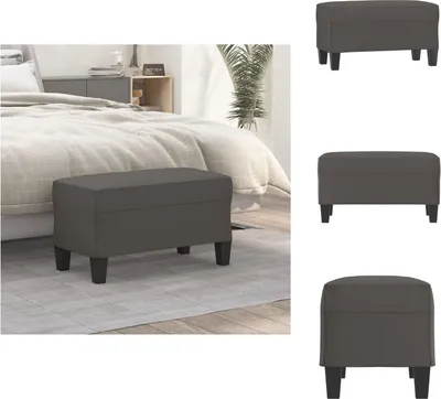 Immagine prodotto di vidaXL Panca grigio 70x35x41 cm in Pelle finta - Panche