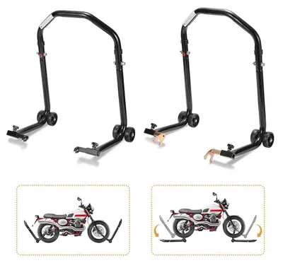 Produktbild von Ikodm Motorradständer 2 Stück Montageständer Motorradwippe   Motorrad Ständer Radwippe Transportständer Motorrad Enduro Motocross