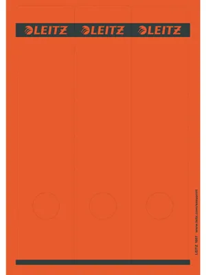 Produktbild von Leitz PC-beschriftbare Rückenschilder für Leitz Qualitäts-Ordner 180°, Standard- und Hartpappe-Ordner, Rot, Rechteck, Ring binder, Papier