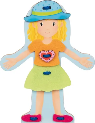 Produktbild von Goki Dress-up doll, Modepuppe, Weiblich, 4 Jahr(e), 205 mm, 170 g, Mehrfarbig