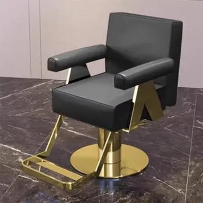 Image de 360home Chaise Fauteuil pivotant Dossier Chaise pivotante Noir Or
