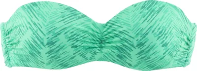 Produktbild von JETTE Bügel-Bandeau-Bikini-Top Floretta grün bedruckt Größe 40 Cup A