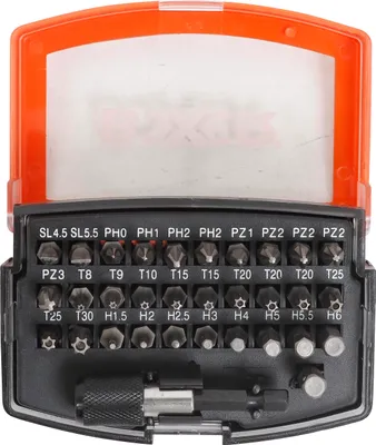 Image de Boxer® Jeu d'embouts en boîte avec clip ceinture S2 Acier 31 pièces