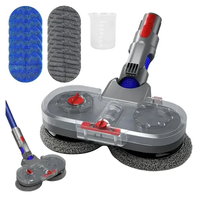 Obrázek produktu pro Elektrický nástavec na mop, nádržka na vodu o objemu 150 ml, dva motory, otáčení o 180 stupňů