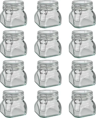 Produktbild von Wellgro Einmachglas mit Bügelverschluss - 550 ml Bügelverschlussglas - Glas  Germany - Menge und Farbe wählbar