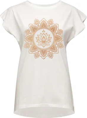 Produktbild von Yoga-T-Shirt Batwing lotus - ivory/copper L