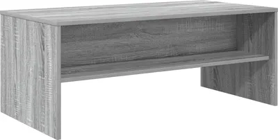 Zdjęcie produktu dla vidaXL Stolik kawowy Sonoma, szarość, 100 x 50 x 40 cm, płyta wiórowa
