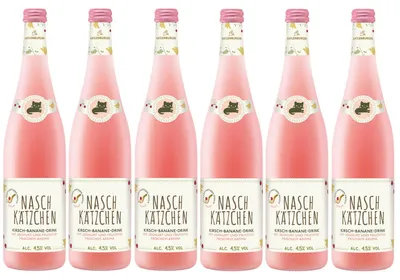 Image de Naschkätzchen cerise banane avec yaourt fruité 750ml pack de 6
