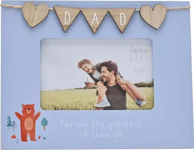 Produktbild von Celebrations - "Love Life Dad" Rahmen WD3589 (15,24 cm x 10,16 cm) (Blau)
