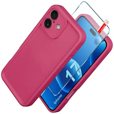 Produktbild von iPhone 17 CASE Silikonhülle MATT + GLAS 9H