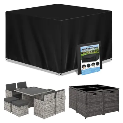 Image de Housses de protection étanches pour meubles de jardin, dimensions 140 x 140 cm