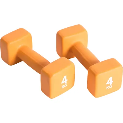 Immagine prodotto di Pure2Improve set di manubri 2×4 kg in neoprene arancione