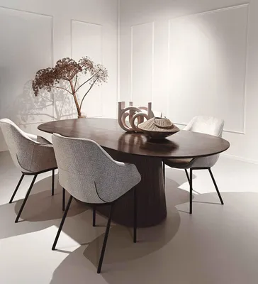 Imagen del producto de Livingfurn - Mesa de comedor Salvator, nogal, 200 cm - Madera de mango