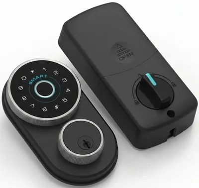 Produktbild von Smartes Türschloss, Fingerabdruck, APP Steuerung, Bluetooth, Automatische Verriegelung, USB Notstrom, Schlüsselloser Zugang, Modernes Design