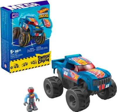 Image de MEGA Hot Wheels Smash-und-Crash Race Ace Monster Truck