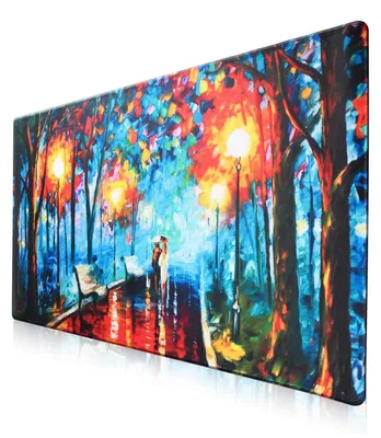 Produktbild von Gaming-Mauspad 70x30cm mit rutschfester Gummibasis und genähten Kanten