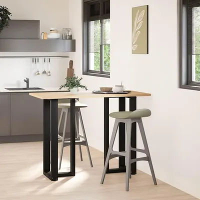 Obrázok produktu pre vidaXL Nohy barového stola v tvare T 2 ks čierne 40x35x(100-101) cm oceľ